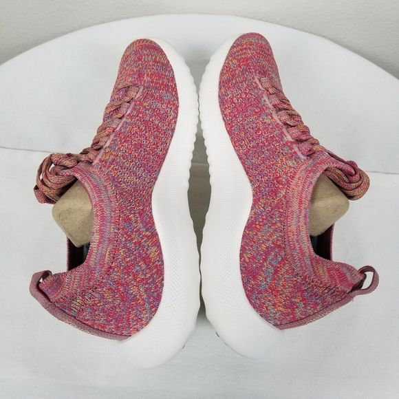 Aetrex Carly Knit Arch Support Walking Comfort Sneaker In Pink Multi Size 7.5-8 - Picture 6 of 10